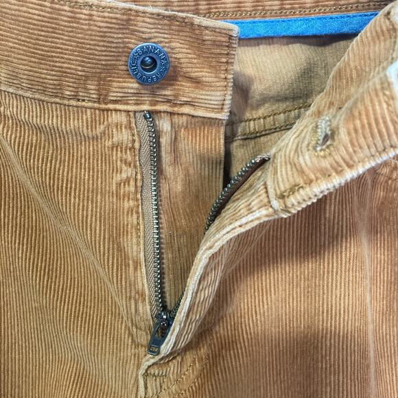 Banana Republic Men's 32x32 Corduroy Mustard Yellow Straight Leg Pant - Picture 4 of 8